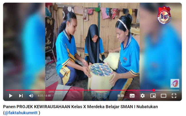 Project P5. SMAN I Nubatukan ,Ekobrik